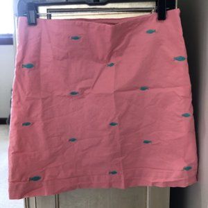 Vineyard Vines Pink Fish Skirt Size 2